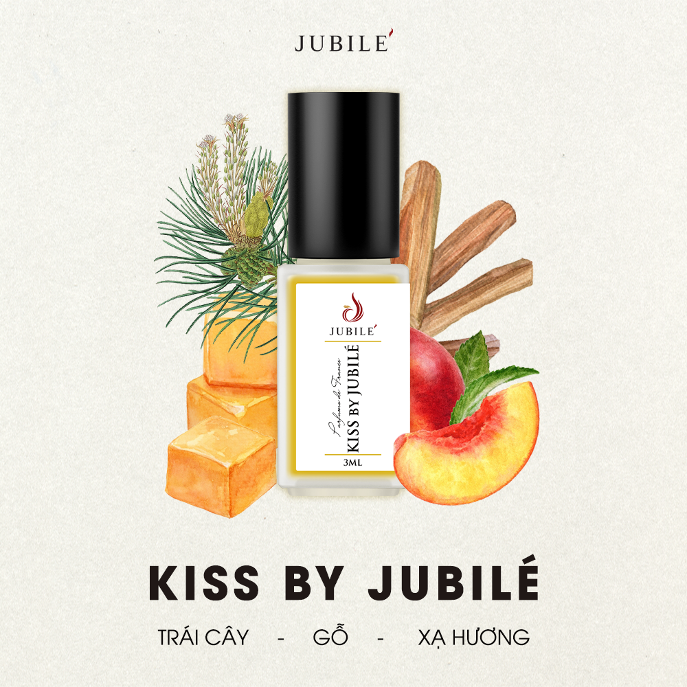  Kiss by Jubilé - Tinh Dầu Nước Hoa Cao Cấp 3ml Và 12ml Dạng Lăn 