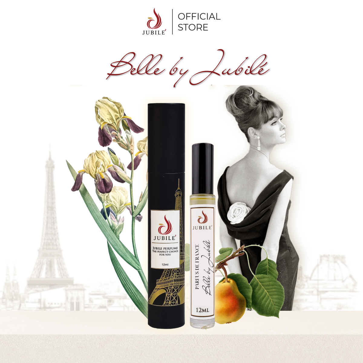  Belle by Jubilé - Tinh Dầu Nước Hoa Pháp Cao Cấp 12ml Lăn 