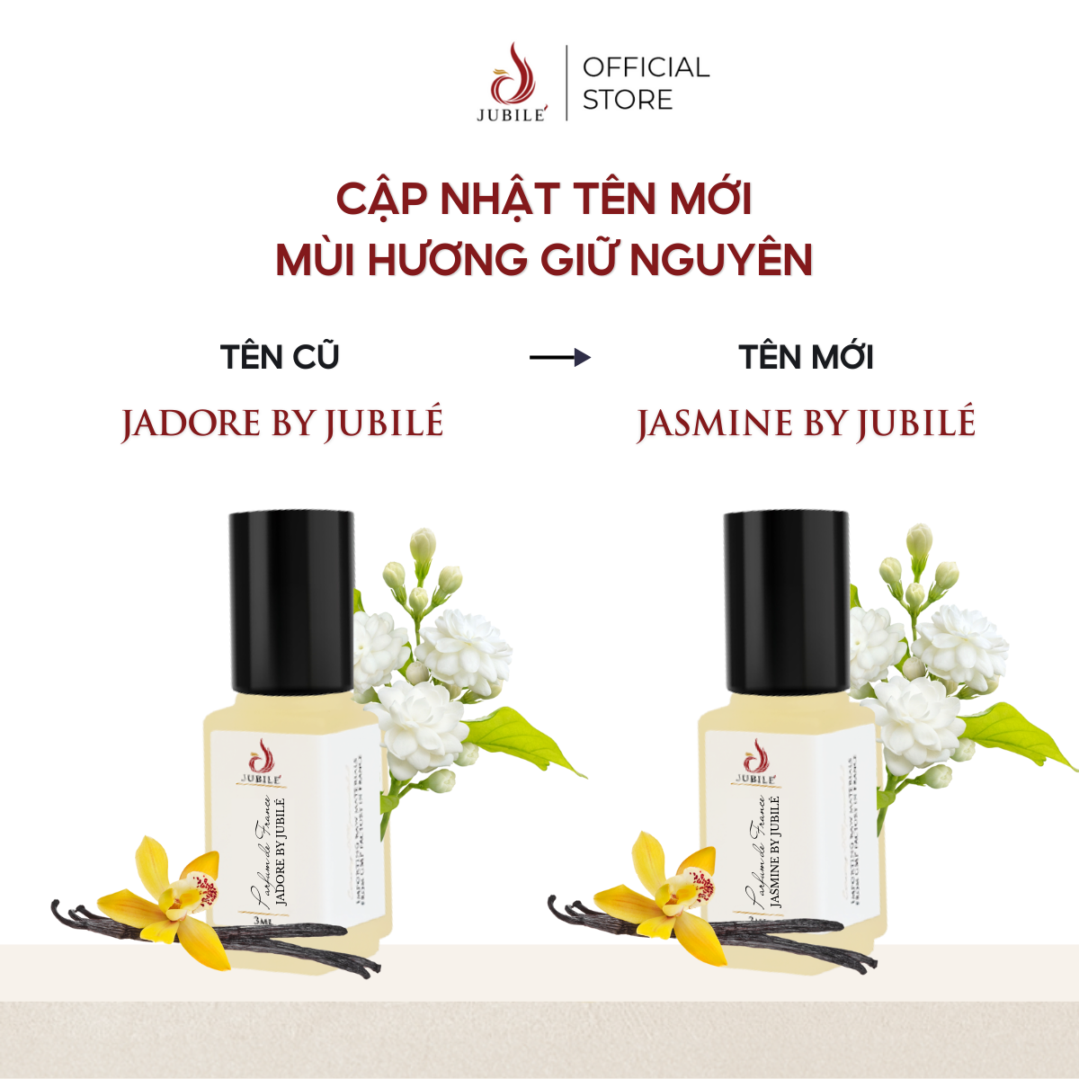  Jasmine by Jubilé - Tinh Dầu Nước Hoa Pháp Cao Cấp 3ml Lăn 