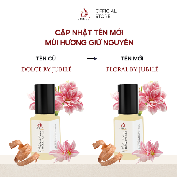  Floral by Jubilé - Tinh Dầu Nước Hoa Pháp Cao Cấp Mini Size 3ml Lăn 
