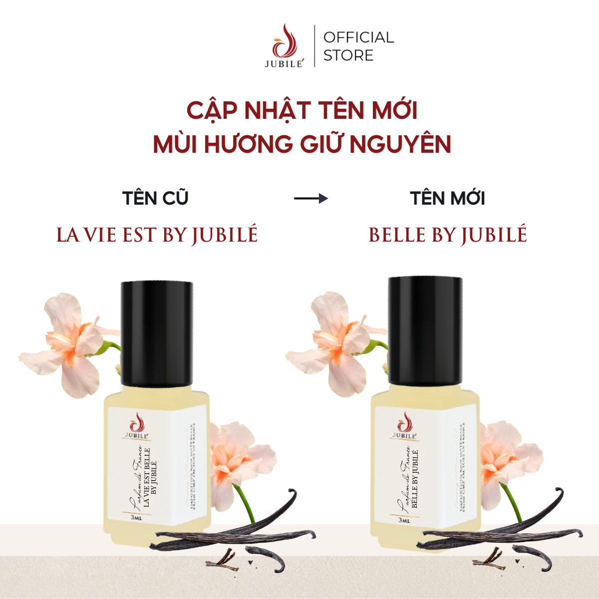  Belle by Jubilé - Tinh Dầu Nước Hoa Pháp Cao Cấp Mini Size 3ml 