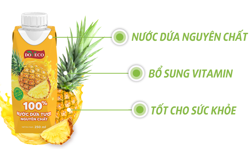Nước dứa tươi nguyên chất