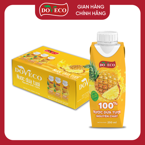 NƯỚC DỨA NGUYÊN CHẤT TRONG BAO BÌ TETRA PRISMA