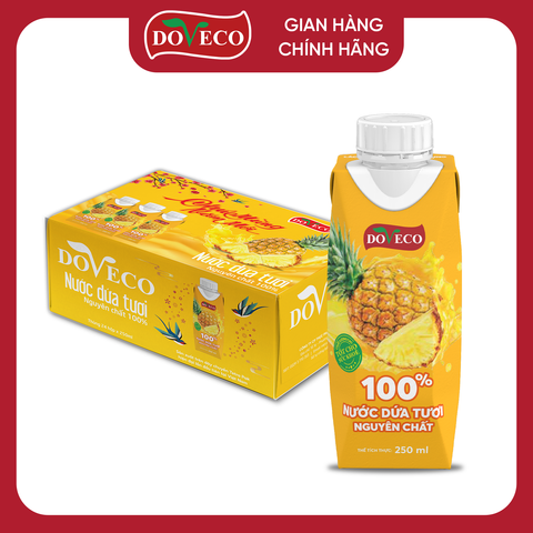 Pure pineapple juice packaged in Tetra Prisma