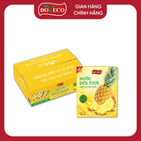 THÙNG 24 HỘP NƯỚC DỨA NGUYÊN CHẤT BAO BÌ TETRA RECART