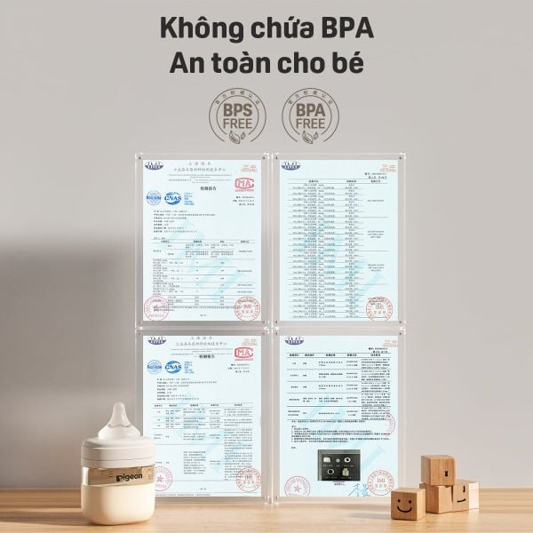 [PPSU] Bình sữa Pigeon Training Master Series cổ rộng cho bé từ 3 tháng