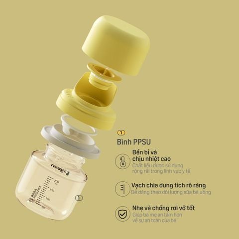[PPSU] Cốc tập uống Pigeon Training Master Series 200ml (6 tháng+)