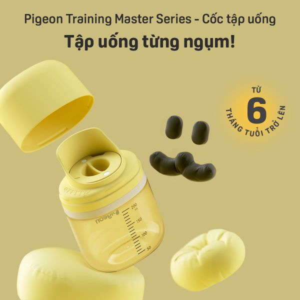 [PPSU] Cốc tập uống Pigeon Training Master Series 200ml (6 tháng+)