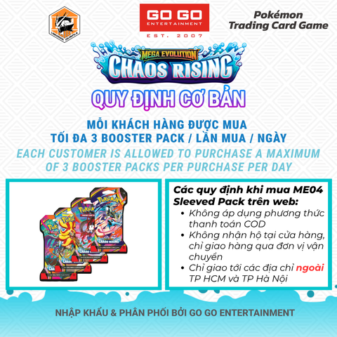 Pokemon TCG - ME04 Mega Evolution Chaos Rising Sleeved Booster Pack - EN ver