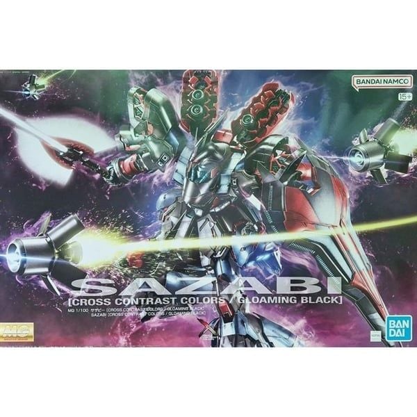 MG 1/100 MSN-04 Sazabi Ver Ka - CROSS CONTRAST COLORS / Gloaming Black