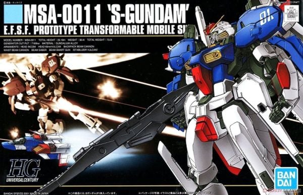 [Pre-order / Đặt trước] HGUC 1/144 MSA-0011 S GUNDAM