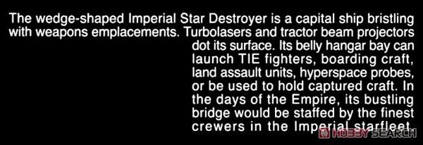 STAR WARS VEHICLE MODEL 001 STAR DESTROYER