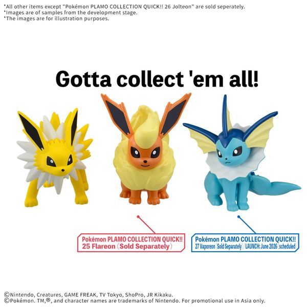 [Pre-order / Đặt trước] Pokemon Plastic Model Collection Quick!! 26 Jolteon