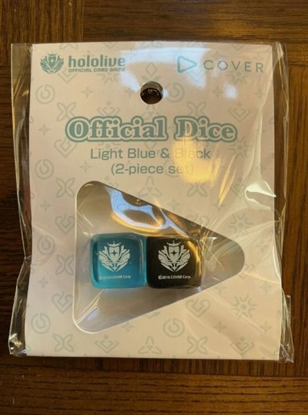 Hololive OCG - Light Blue & Black Cube Dice EN Ver ENGSP01