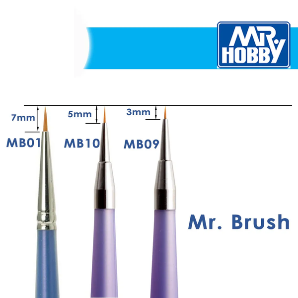Bút cọ lông sơn mô hình Mr. Hobby - Mr. BRUSH
