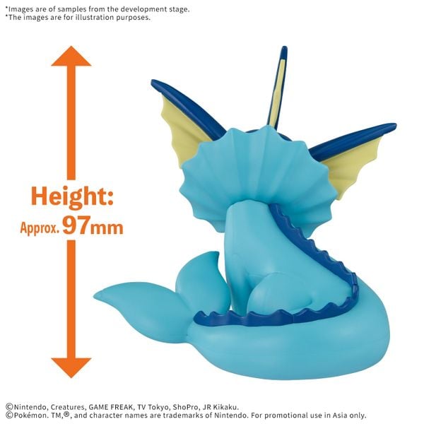 [Pre-order / Đặt trước] Pokemon Plastic Model Collection Quick!! 27 Vaporeon