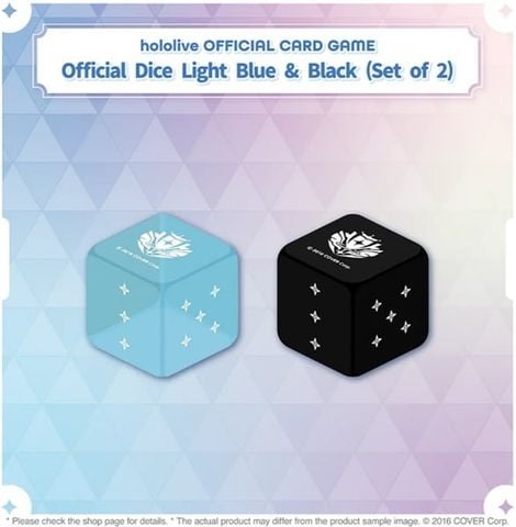 Hololive OCG - Light Blue & Black Cube Dice EN Ver ENGSP01
