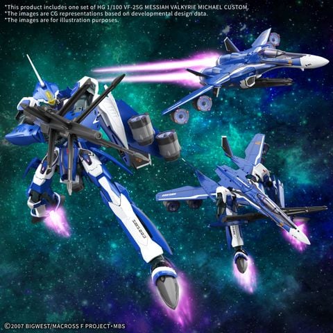 [Pre-order / Đặt cọc] HG MACROSS 1/100 VF-25G MESSIAH VALKYRIE MICHAEL CUSTOM