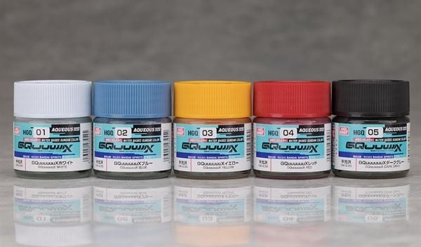 Sơn Mr. Hobby Aqueous Gundam GQuuuuuuX Color - Nhiều mầu / Mã HGQ01 ~ HGQ07 - Gốc nước