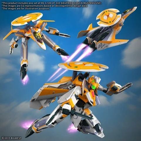 HG Macross 1/100 VF-31E SIEGFRIED - CHUCK MUSTANG USE