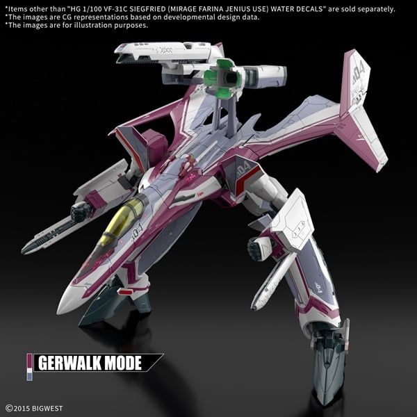 [Pre-order / Đặt trước] WATER DECALS - HG 1/100 VF-31C SIEGFRIED - MIRAGE FARINA JENIUS USE