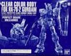 PG UNLEASHED 1/60 Clear Color Body for RX-78-2 Gundam
