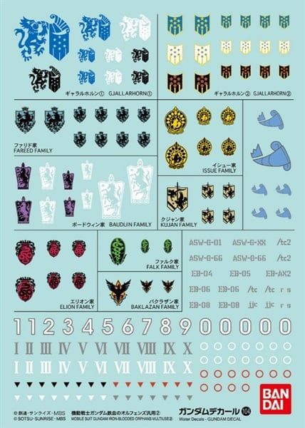 GUNDAM DECAL 104 MOBILE SUIT GUNDAM IRON-BLOODED ORPHANS MULTI-USE 2