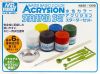 Set sơn cọ Mr.Hobby NS30 ACRYSION STARTER SET - Gốc nước