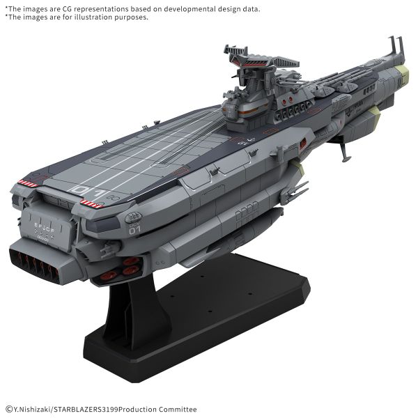 [Pre-order / Đặt trước] Star Blazers: Space Battleship Yamato 3199 - 1/1000 Earth Defense Force Combat Space Carrier DCV-01 Hyuuga