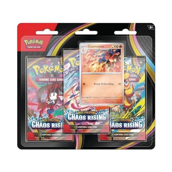 Pokemon TCG - ME04 Mega Evolution Chaos Rising 3 Pack Blister - EN ver
