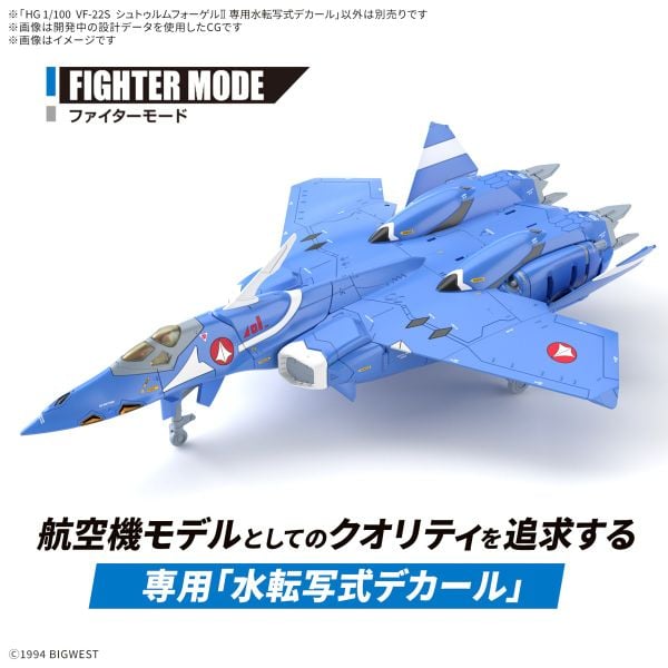 HG 1/100 Macross 7 - VF-22S Sturmvogel 2 Water Decal