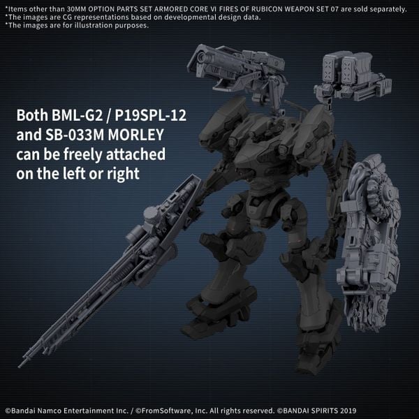[Pre-order / Đặt trước] 30MM OPTION PARTS SET ARMORED CORE 6 FIRES OF RUBICON - WEAPON SET 07