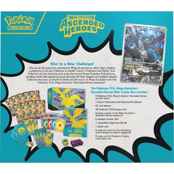Pokemon TCG - ETB2.5 Mega Evolution Ascended Heroes Elite Trainer Box - EN ver