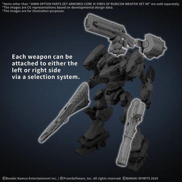 [Pre-order / Đặt trước] 30MM Option Parts Set ARMORED CORE 6 FIRES OF RUBICON - WEAPON SET 09
