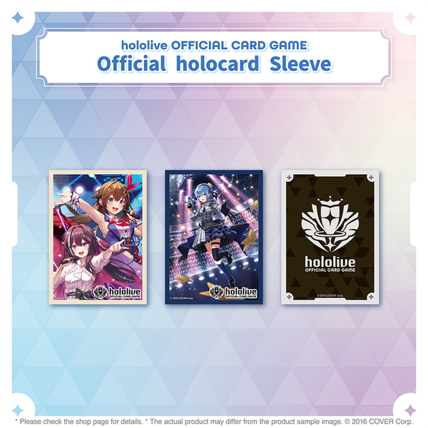Hololive OCG - Official Card Sleeve - Vol 1 - Vol 3 - Tokino Sora & AZKi / Hoshimachi Suisei / Hololive OCG Logo