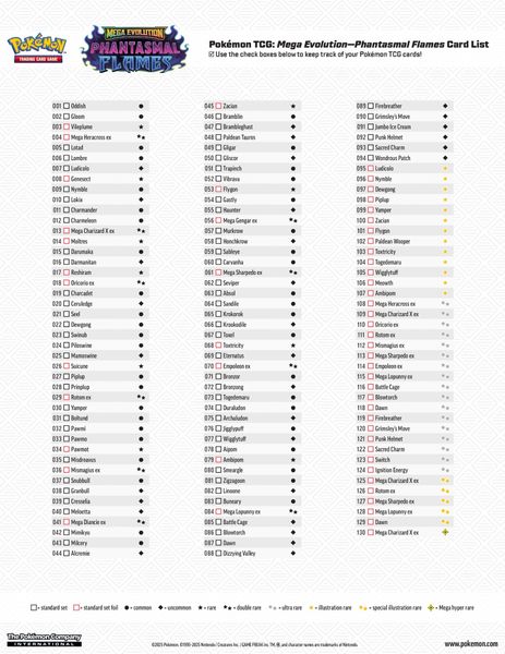 Pokemon TCG - ME02 Mega Evolution Phantasmal Flames Booster Pack - EN ver