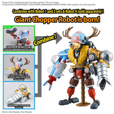 Combo Giant Chopper Robo 1&2 - 3&5 - 4