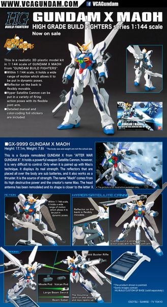 HG BF 1/144 GUNDAM X MAOH