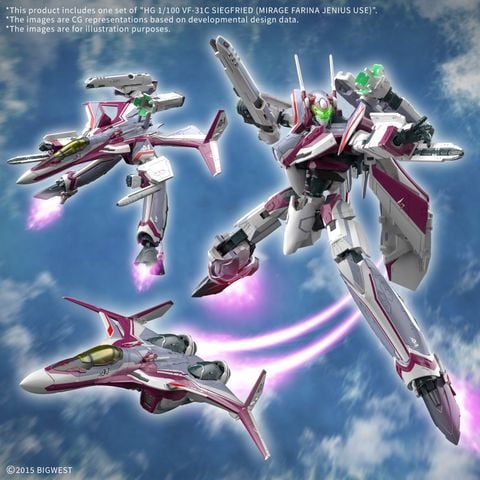 [Pre-order / Đặt trước] HG Macross 1/100 VF-31C SIEGFRIED - MIRAGE FARINA JENIUS USE