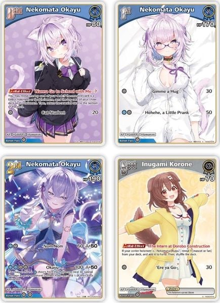 Hololive OCG - hSD03e Nekomata Okayu Start Deck Blue - EN Ver