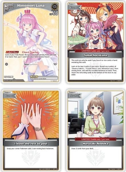 Hololive OCG - hSD04e Yuzuki Choco Start Deck Purple - EN Ver