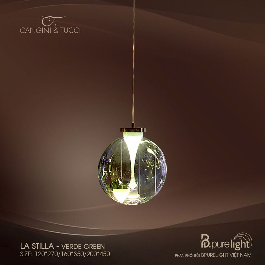  Đèn thả nhập khẩu La Stilla - Verde green 