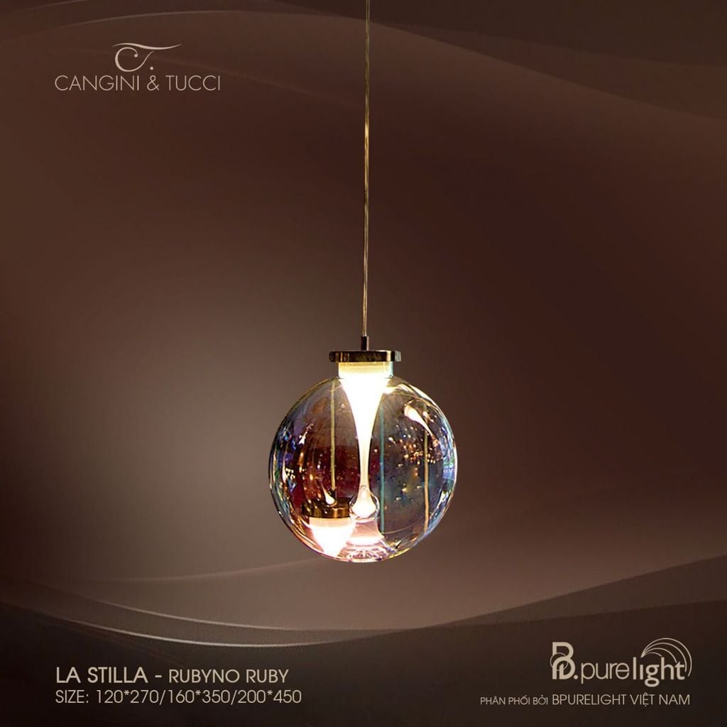  Đèn thả nhập khẩu La Stilla - Rubyno Ruby 