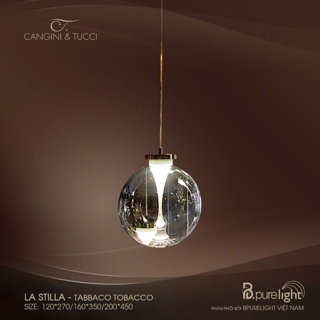  Đèn thả nhập khẩu La Stilla - Tabbaco Tobacco 