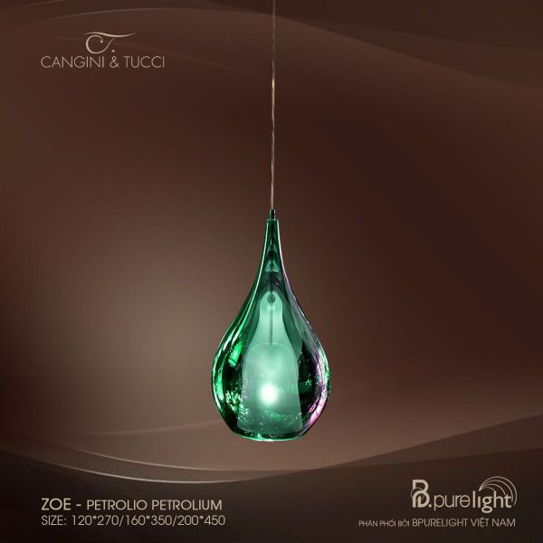  Đèn thả nhập khẩu Zoe - Petrolio Petrolium 