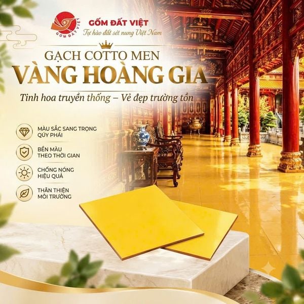GẠCH COTTO MEN VÀNG HOÀNG GIA