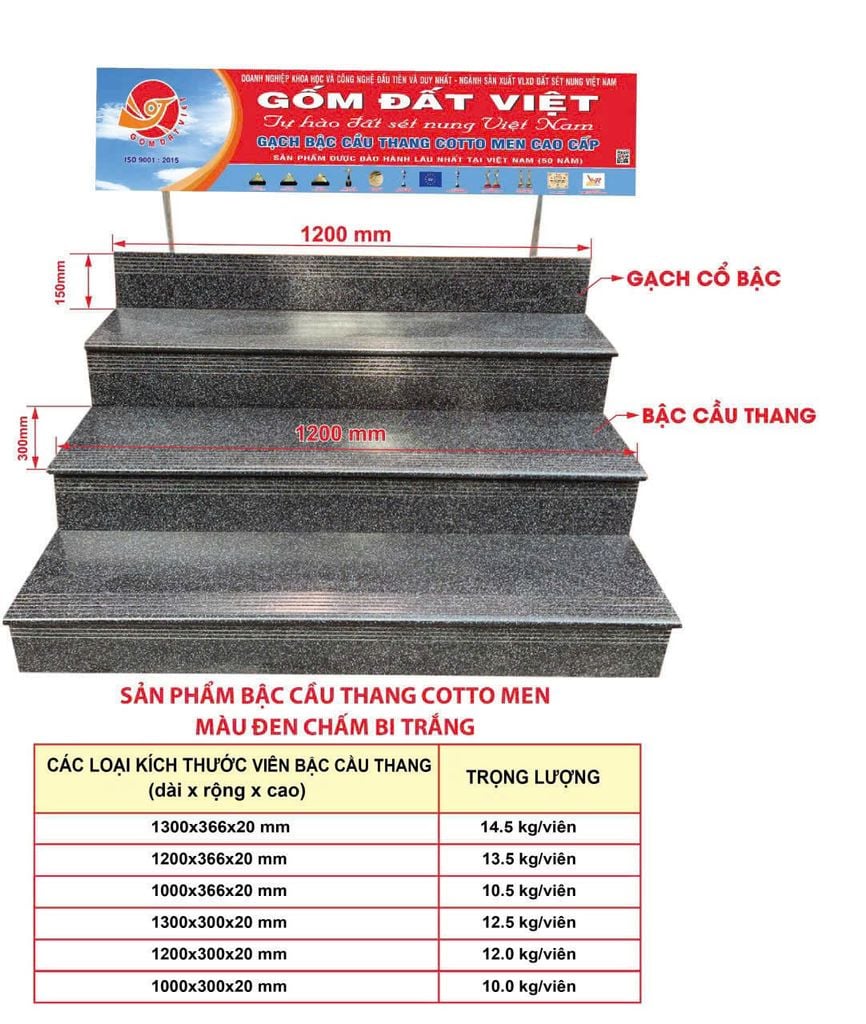 BẬC THANG COTTO GRANITE ST03