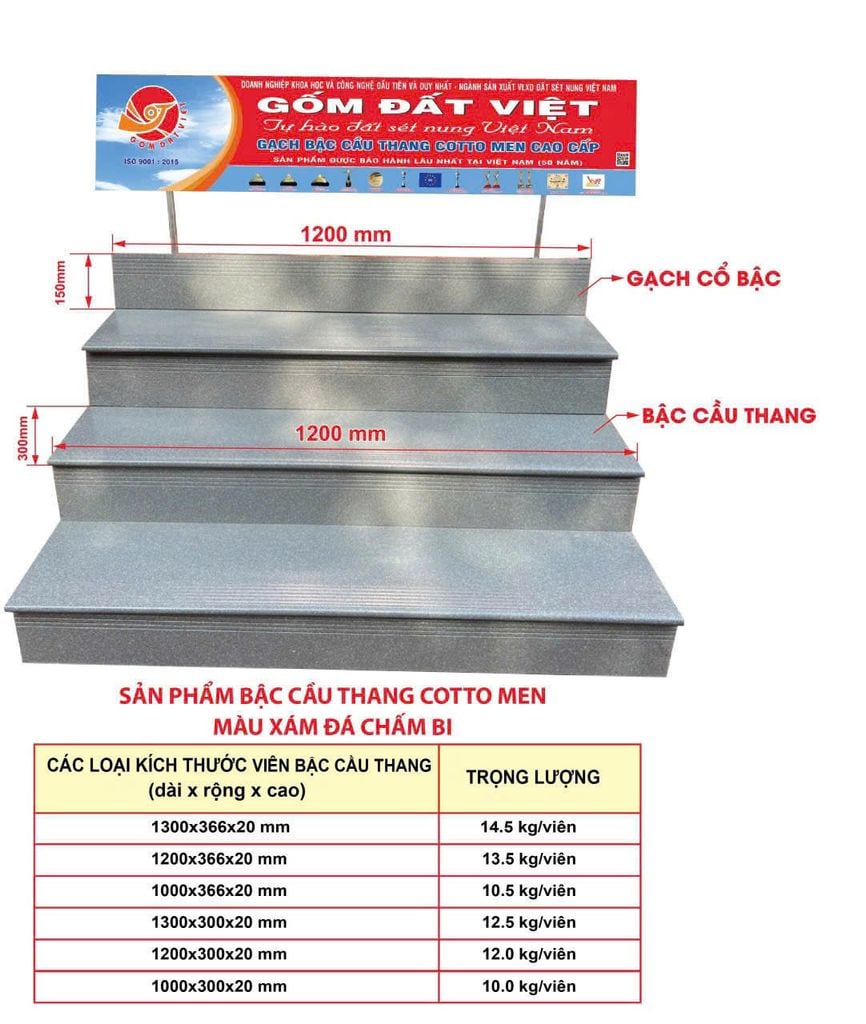 BẬC THANG COTTO GRANITE ST04