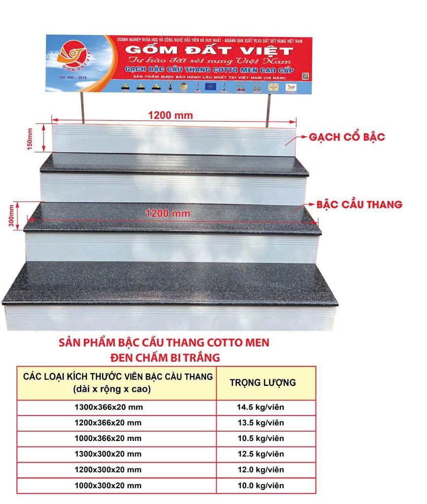 BẬC THANG COTTO GRANITE ST03