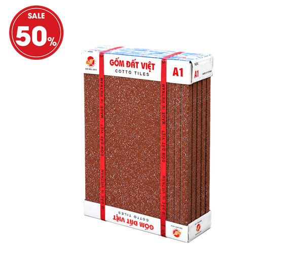 GẠCH BẬC THỀM 400x300MM COTTO GRANITE ĐỎ CHẤM BI TRẮNG A1